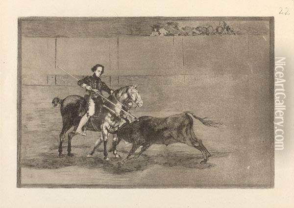 Valor Varonil De La Celebre Pajuelera En La De Zaragoza Oil Painting - Francisco De Goya y Lucientes