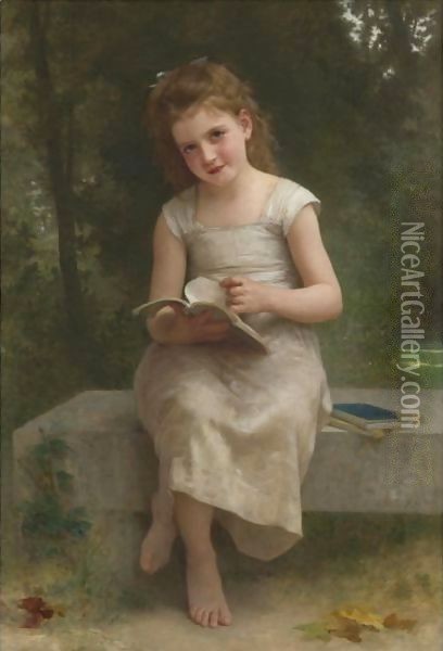 La Liseuse Oil Painting - William-Adolphe Bouguereau