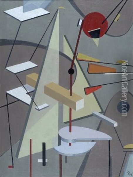 Supermatismo Oil Painting - El Lissitzky