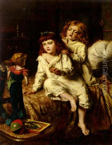 Christmas Morning Oil Painting - William Hippon Gadsby
