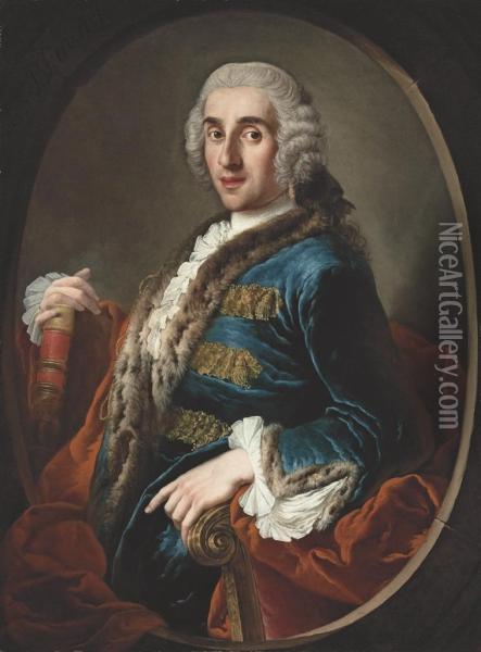 Portrait Of A Gentleman Oil Painting - Louis Gabriel Blanchet