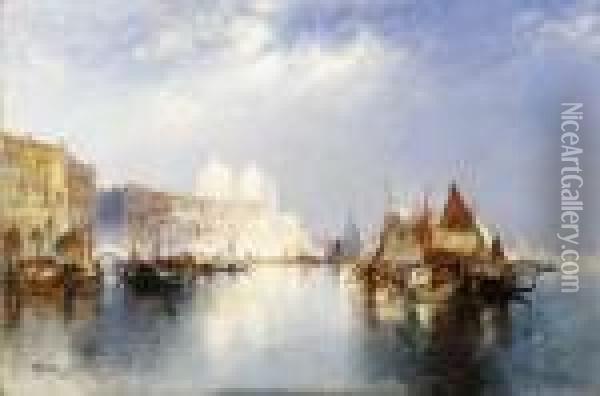 The Grand Canal Oil Painting - Thomas Moran