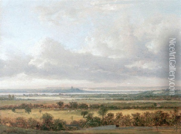 View Of Poole Harbour Oil Painting - Patrick Nasmyth