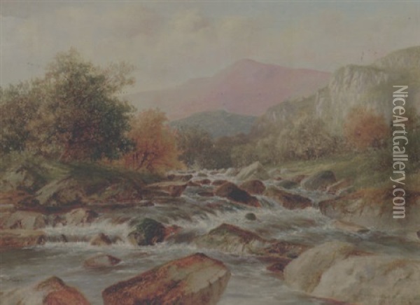 On The Lledre Oil Painting - William Henry Mander