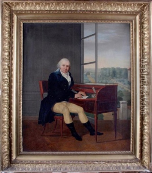 Portrait De Pierre-jean Pihan, Procureur A Alencon Oil Painting - Charles Paul Landon