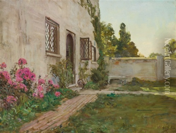 Pink Phlox Oil Painting - Howard Russell Butler