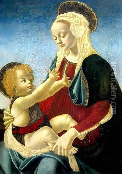 Madona and Child Oil Painting - Andrea Del Verrocchio