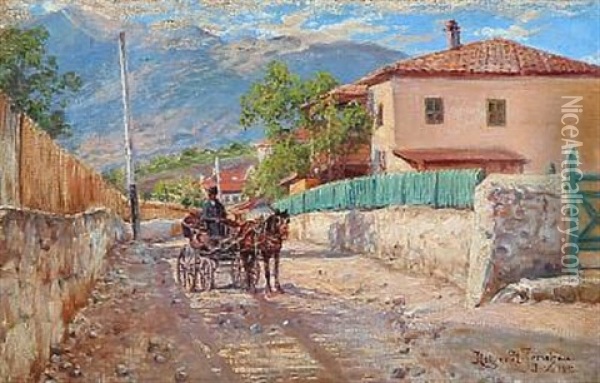 View Of Crimea Oil Painting - Holger Hvitfeldt Jerichau