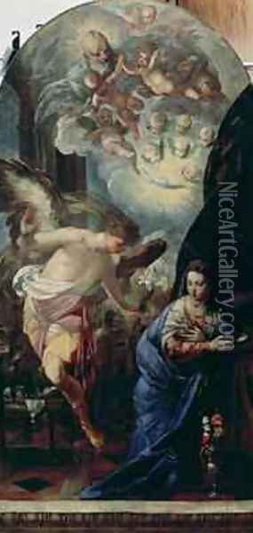 The Annunciation Oil Painting - Francesco Maffei
