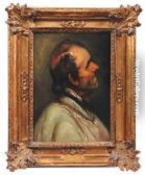 Portrait Du Cure Bonnet D'ornans Oil Painting - Gustave Courbet