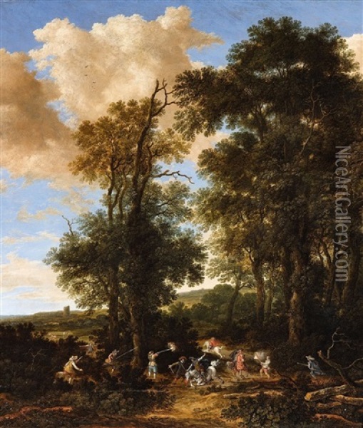The Robbery Oil Painting - Pieter De Molijn