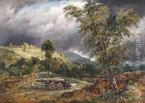 Near Aylesford, Kent Oil Painting - Frederick Waters Watts
