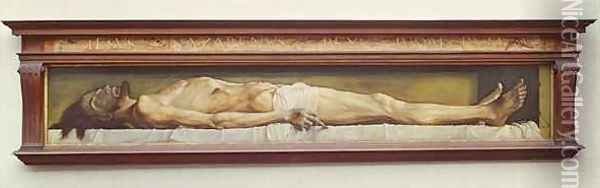 The Dead Christ Oil Painting - Hans Holbein the Younger