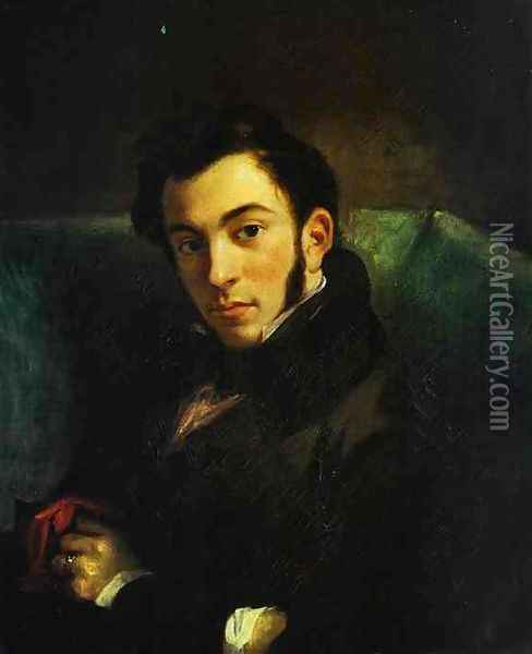Portrait of Frederic Villot Oil Painting - Eugene Delacroix
