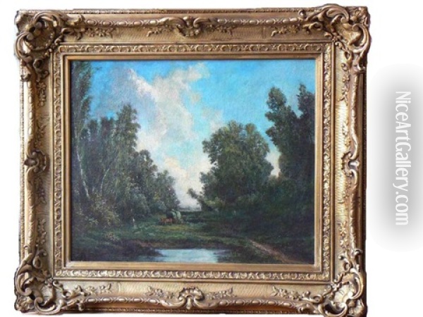 Paysage Anime Oil Painting - Leon Victor Dupre