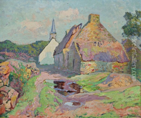 Village Oil Painting - Paul Madeline