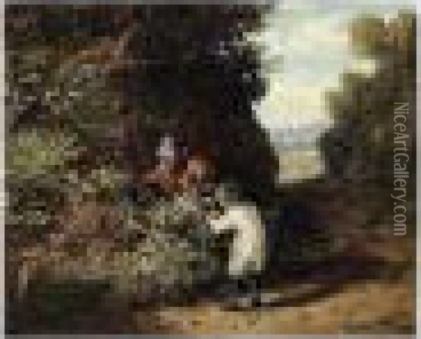 The Blackberry Gatherers Oil Painting - Valentin Walter Bromley