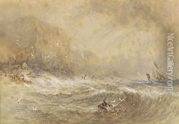 The Rough Seas Oil Painting - David Cox