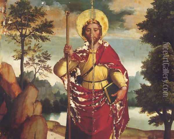Der Heilige Jacobus Oil Painting - Juan de Borgona