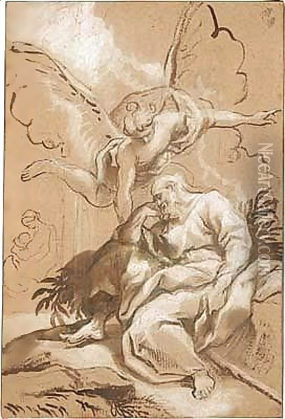 The dream of St. Joseph Oil Painting - Domenico Piola