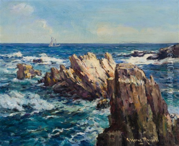 Incoming Tide, Nova Scotia Oil Painting - George Horne Russell