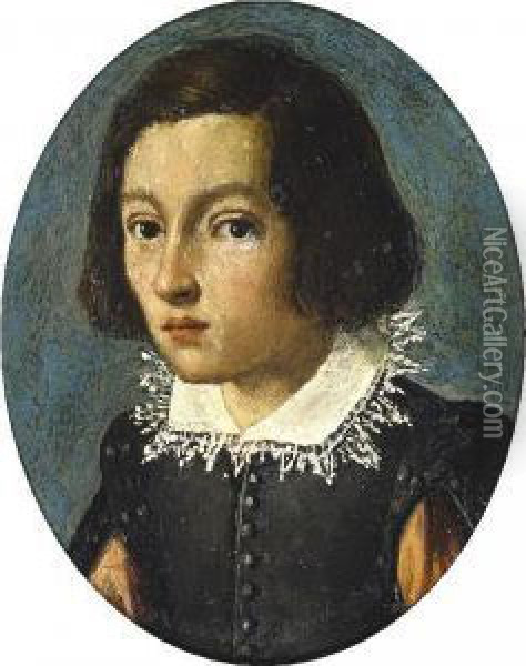 Head Of A Young Man Oil Painting - Alessandro Allori