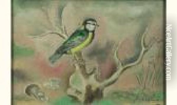 L'oiseau Oil Painting - Sei Koyanagui