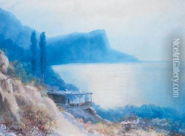 Poranek W Karabadze Oil Painting - Kiriak Konstantinov. Kostandi
