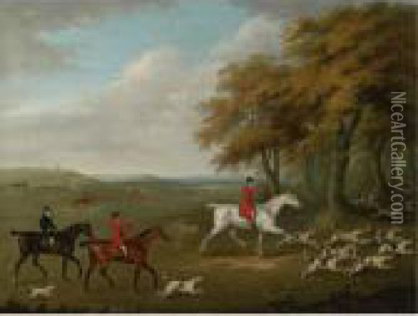 The Duke Of Beaufort's Hunt Breaking Cover Oil Painting - John Nost Sartorius