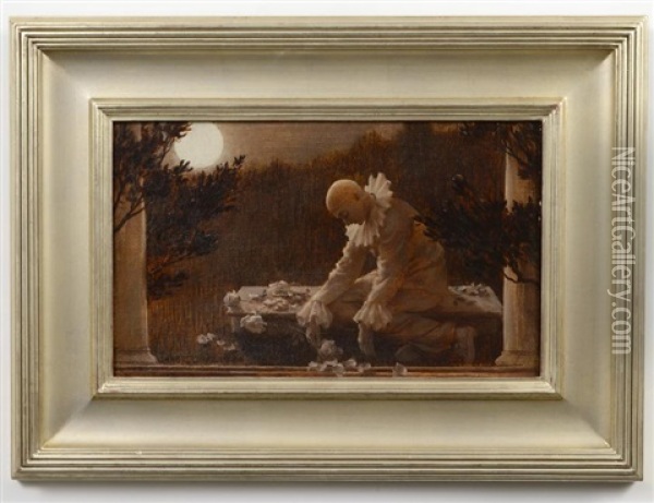 Pierrot Mourning Oil Painting - Charles Courtney Curran