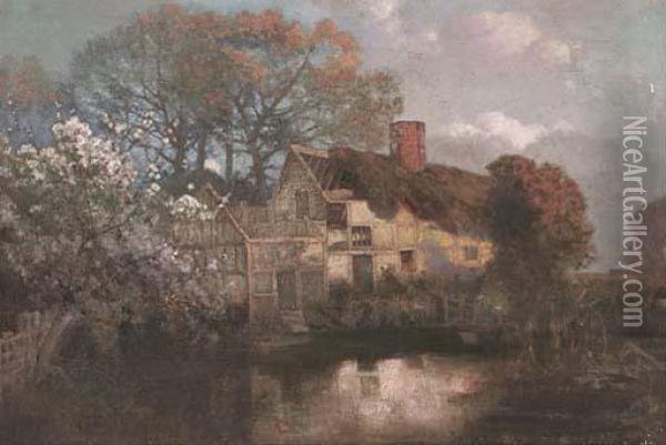 The Old Homestead Oil Painting - Walter Alfred Firkins