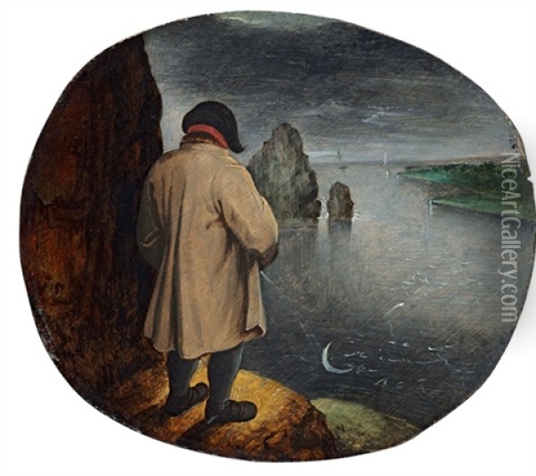 Pissing At The Moon Oil Painting - Pieter Brueghel the Younger