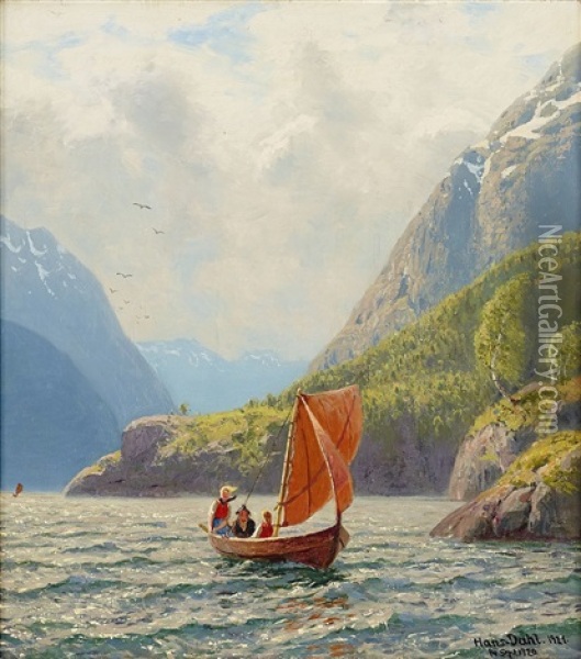 Landscape Oil Painting - Hans Dahl