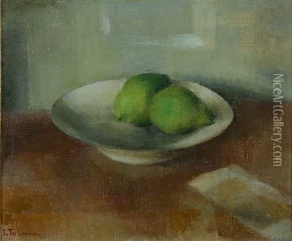 Stillleben Mit Zitronen Oil Painting - Johann Wilhelm Von Tscharner