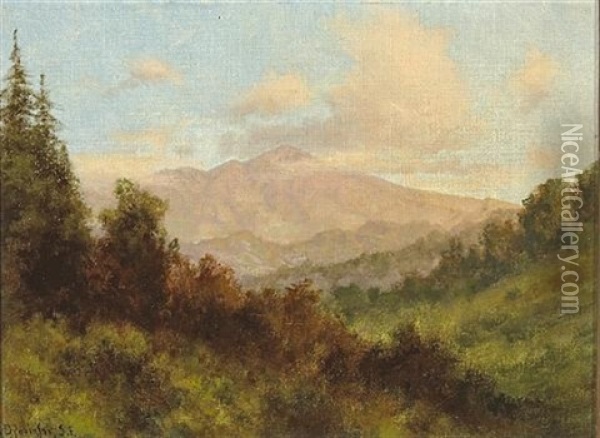Mt. Diablo From Lafayette Pass Oil Painting - Charles Dorman Robinson