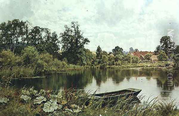 Paddington Mill Pond, Abinger Hammer, 1902 Oil Painting - Edward Wilkins Waite