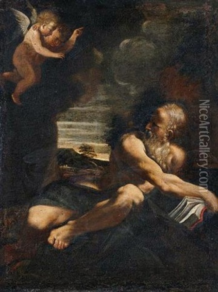 Saint Jerome In The Wilderness Oil Painting - Ludovico Carracci