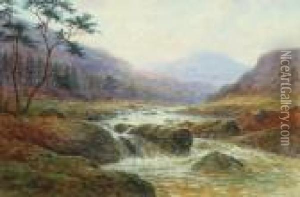 On The Wharfe And On The Llugwy Oil Painting - William Mellor