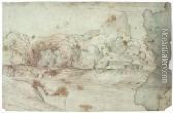Plume Et Encre Brune Oil Painting - Annibale Carracci