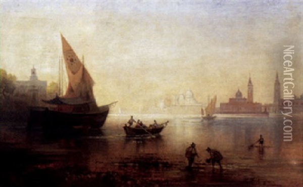 Morgen Im Lido Bei Venedig Oil Painting - Karl Heilmayer