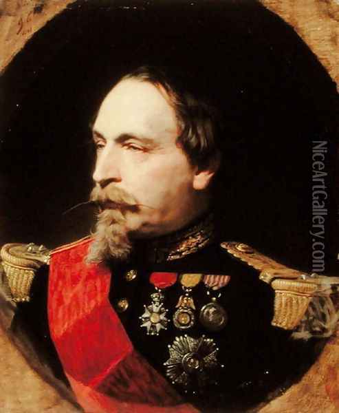Napoleon III (1808-73) 1868 Oil Painting - Adolphe Yvon