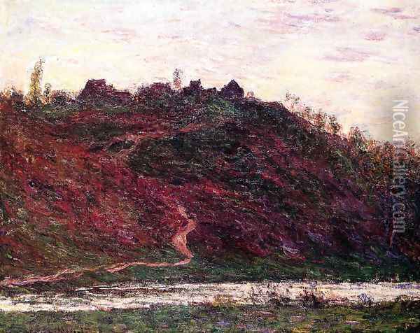 The Village of La Coche-Blond, Evening Oil Painting - Claude Oscar Monet