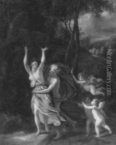 Apollo And Daphane Oil Painting - Jan van Neck