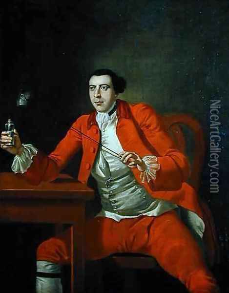 Portrait of a Gentleman Oil Painting - George Knapton