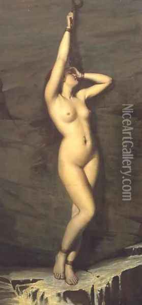 Captive Andromeda Oil Painting - Arthur Hill