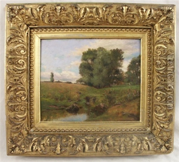 The Meadow Stream Oil Painting - Jonas Joseph LaValley