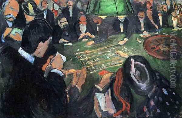 The Roulette Oil Painting - Edvard Munch