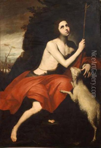 San Giovanni Battista Oil Painting - Massimo Stanzione