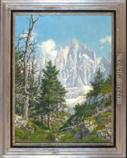 Onhe Titel Oil Painting - Rudolf Reschreiter