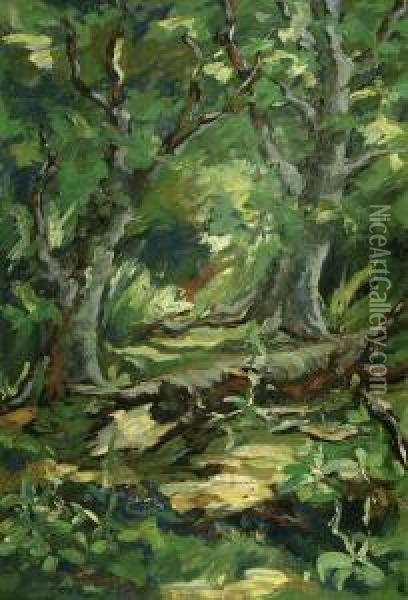 Waldlandschaft Oil Painting - Ludwig Zorn